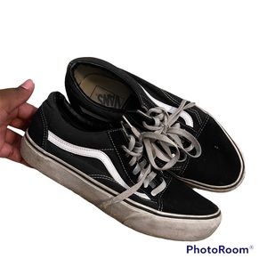 Vans Black Old Skool Platform Shoe